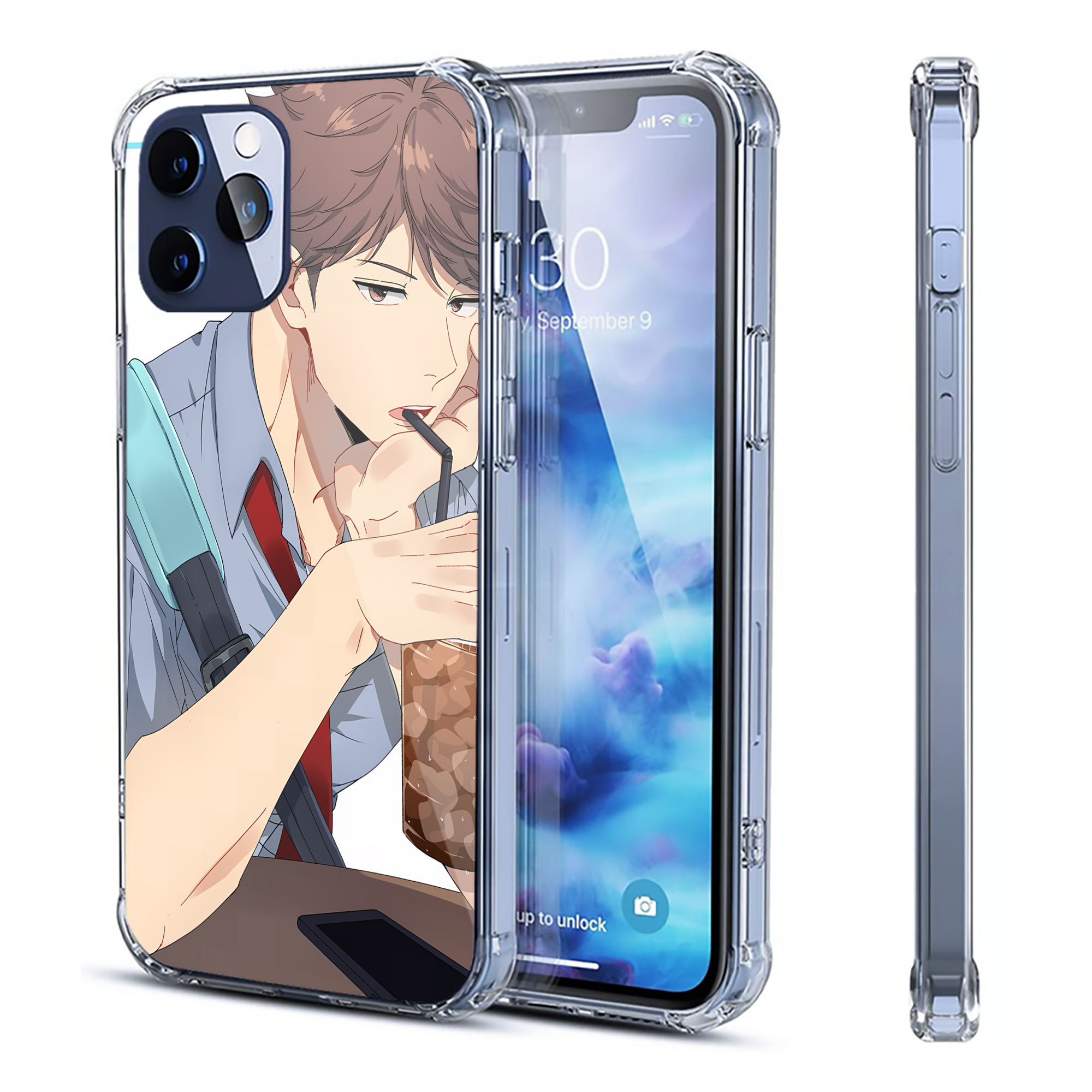 （画像用） ハイキュー!! Haikyu!! 【iPhone 12シリーズ対応】透明スマホケース（クリアソフトケース）